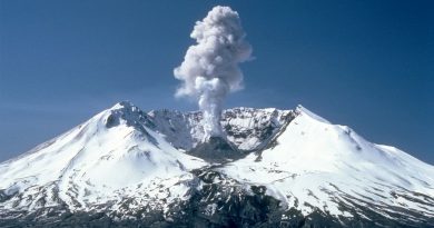 Mount St. Helens, Washington Before, During, and After 18 May 1980.