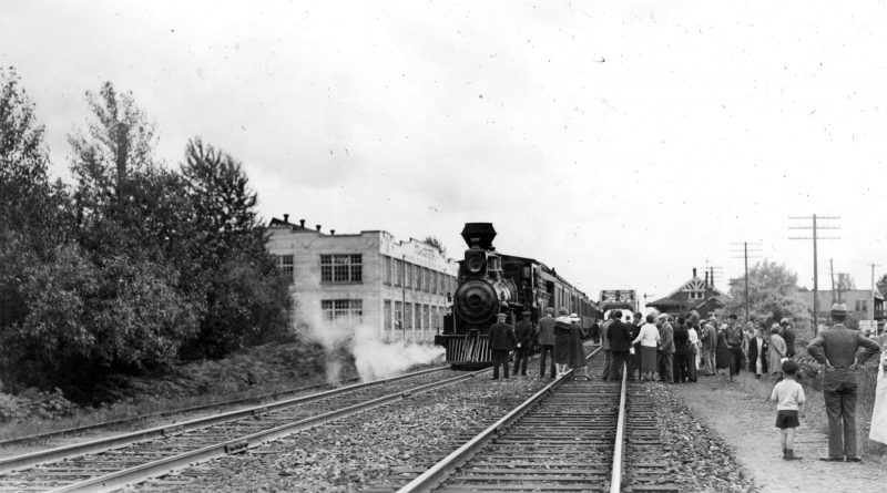 Replica of first C.P.R train to Port Moody, July 3, 1886