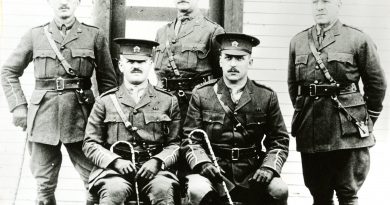 Colonel Tobin and other soldiers in the 29th Battalion of the Canadian Expeditionary Force