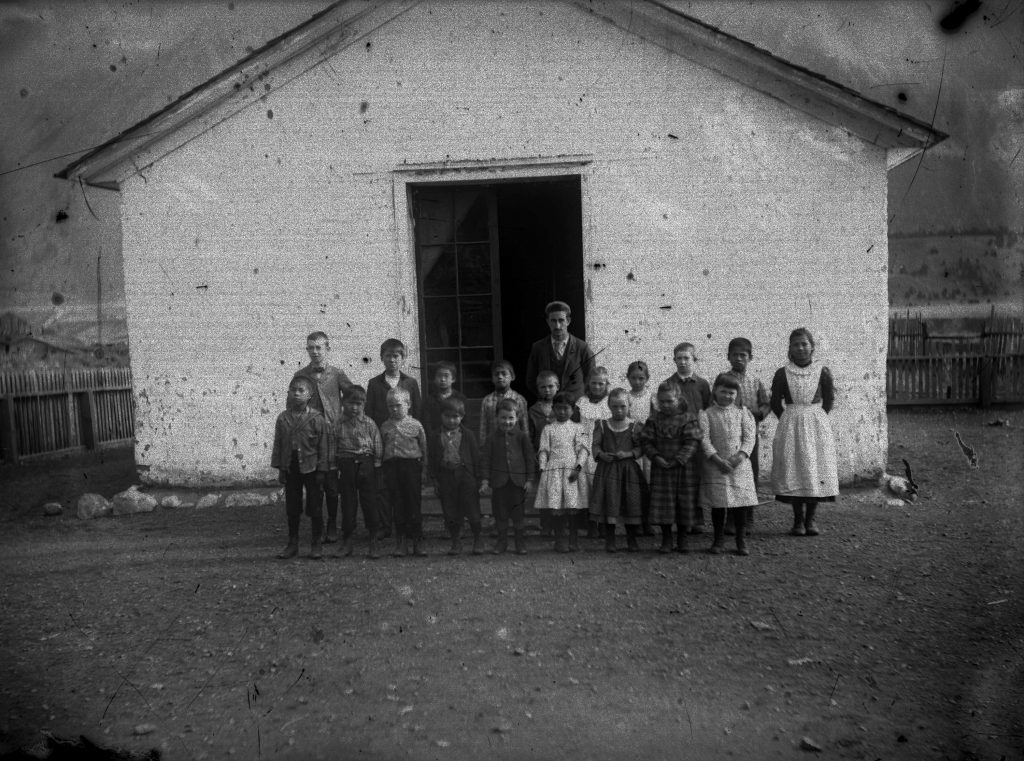 School with school children, J.C. Morrison. [CVA 10-07]