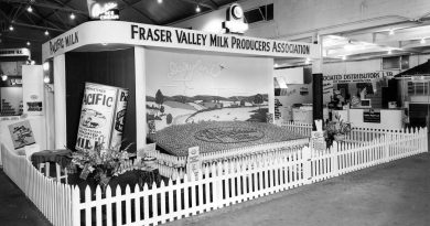 Fraser Valley Milk Producers' Association display of evaporated milk products [CVA 180-1611]