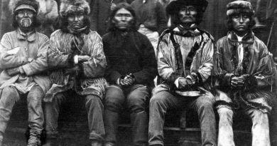 Five First Nations Men, Circa 1860 - City of Vancouver Archives, A-6-150