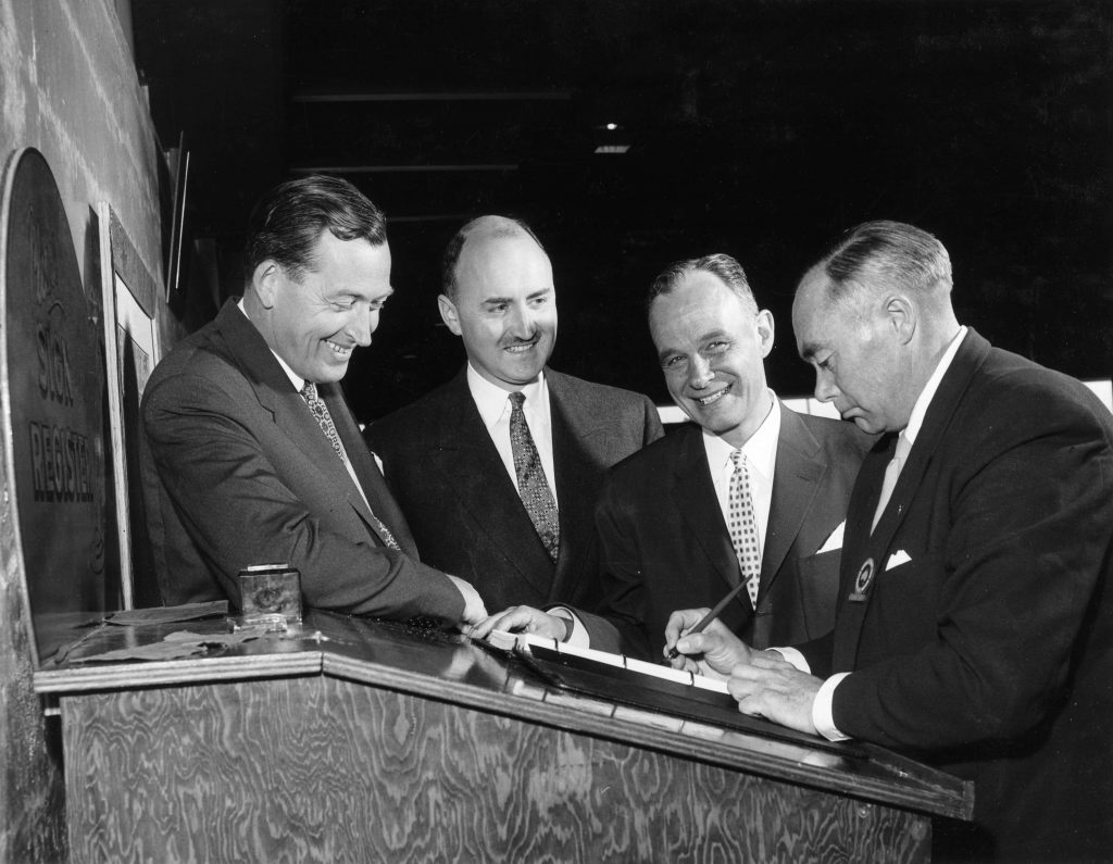 Left to right: Mr. Brenton Brown - President, Vancouver Board of Trade. [CVA 180-5584]