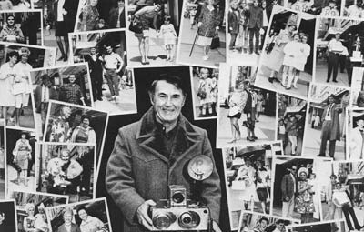 Foncie Pulice with some of his photos.