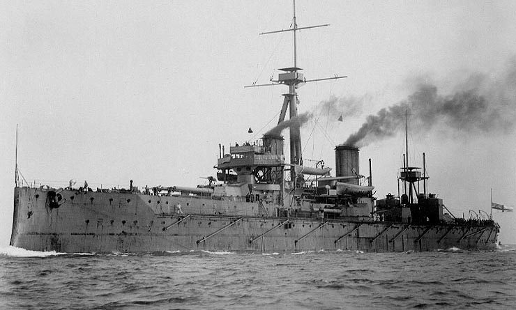 The Royal Navy's revolutionary HMS Dreadnought, which gave its name to the type