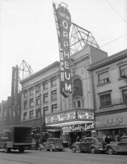 The Orpheum about 1946, while Ivan Ackery was running it (photo: Wikipedia)