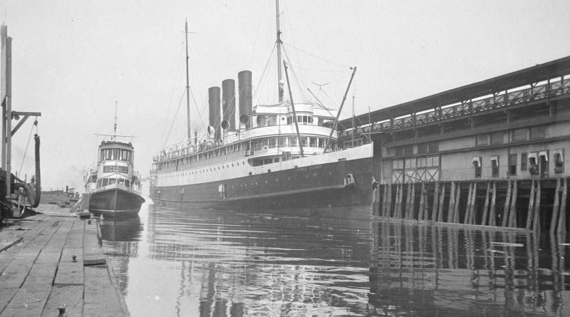 S.S. "Prince George" at dock [CVA 447-2577.2]